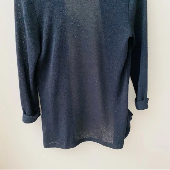 Pins and Needles by Urban Outfitters Open Front Knit Cardigan Black Sz S… - Picture 8 of 8